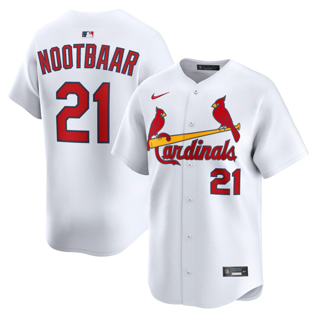 St. Louis Cardinals Lars Nootbaar Nike White Home Limited Player Jersey