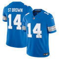 Detroit Lions Amon-Ra St. Brown Nike Blue Team Vapor F.U.S.E. Stitched Limited Jersey