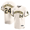 Milwaukee Brewers William Contreras Nike Cream Home Limited Player Jersey