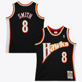 Atlanta Hawks Mitchell & Ness Steve Smith 1994 Dark Authentic Jersey - Black