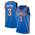 Oklahoma City Thunder Nike Icon Edition Swingman Jersey - Blue - Jared McCain