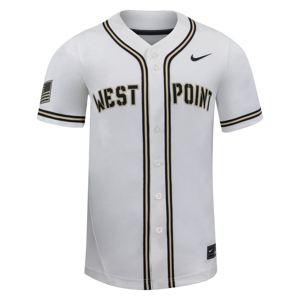 Nike White Army Black Knights Replica Baseball Jersey