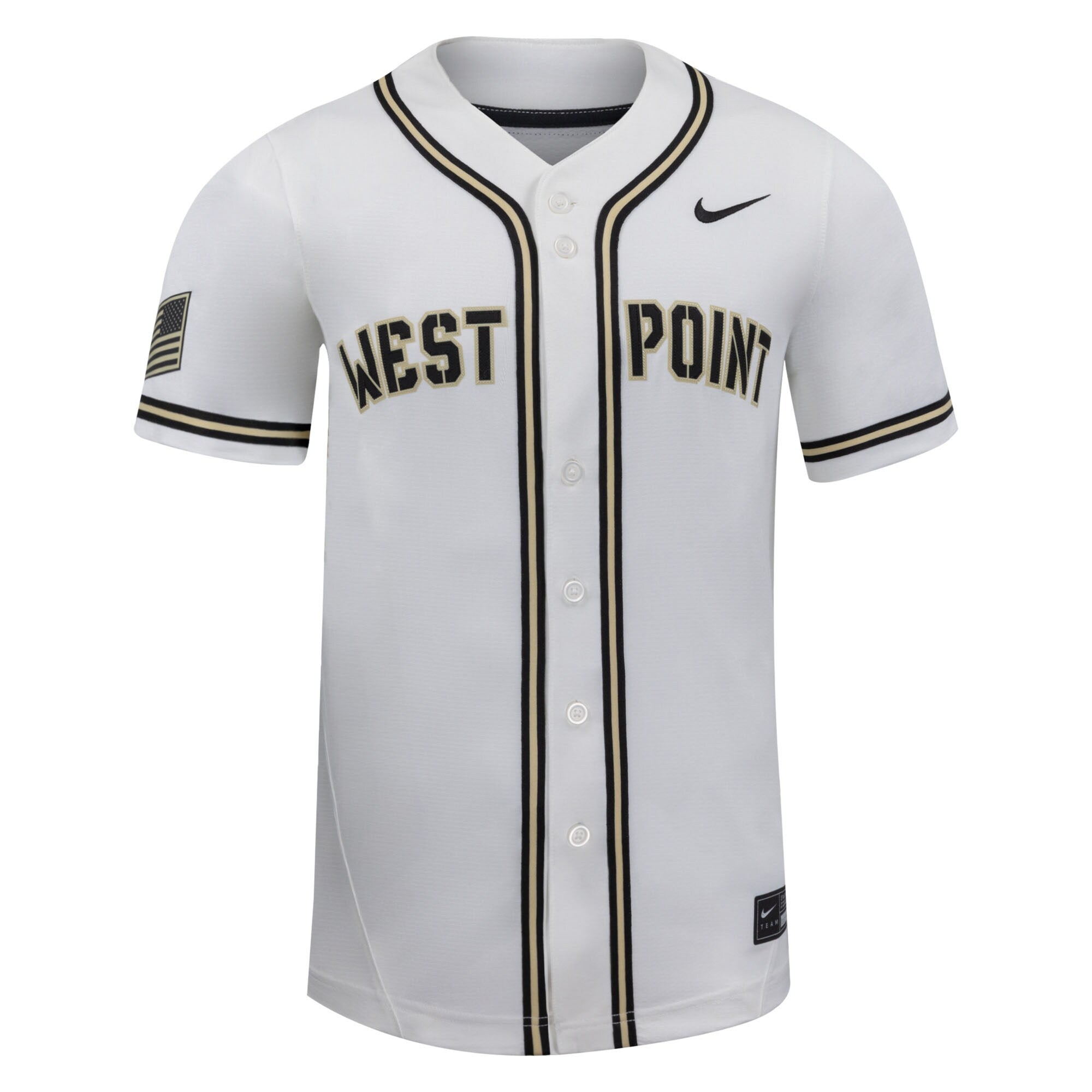 Nike White Army Black Knights Replica Baseball Jersey