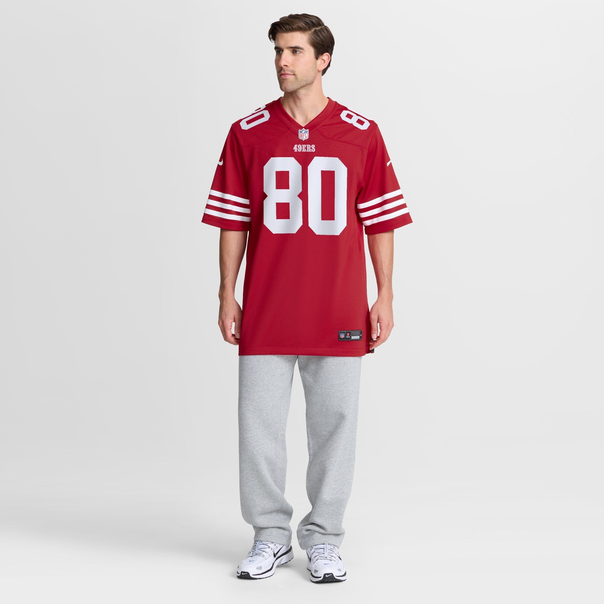 San Francisco 49ers Jerry Rice Nike Scarlet Retired Team Player Game Jersey