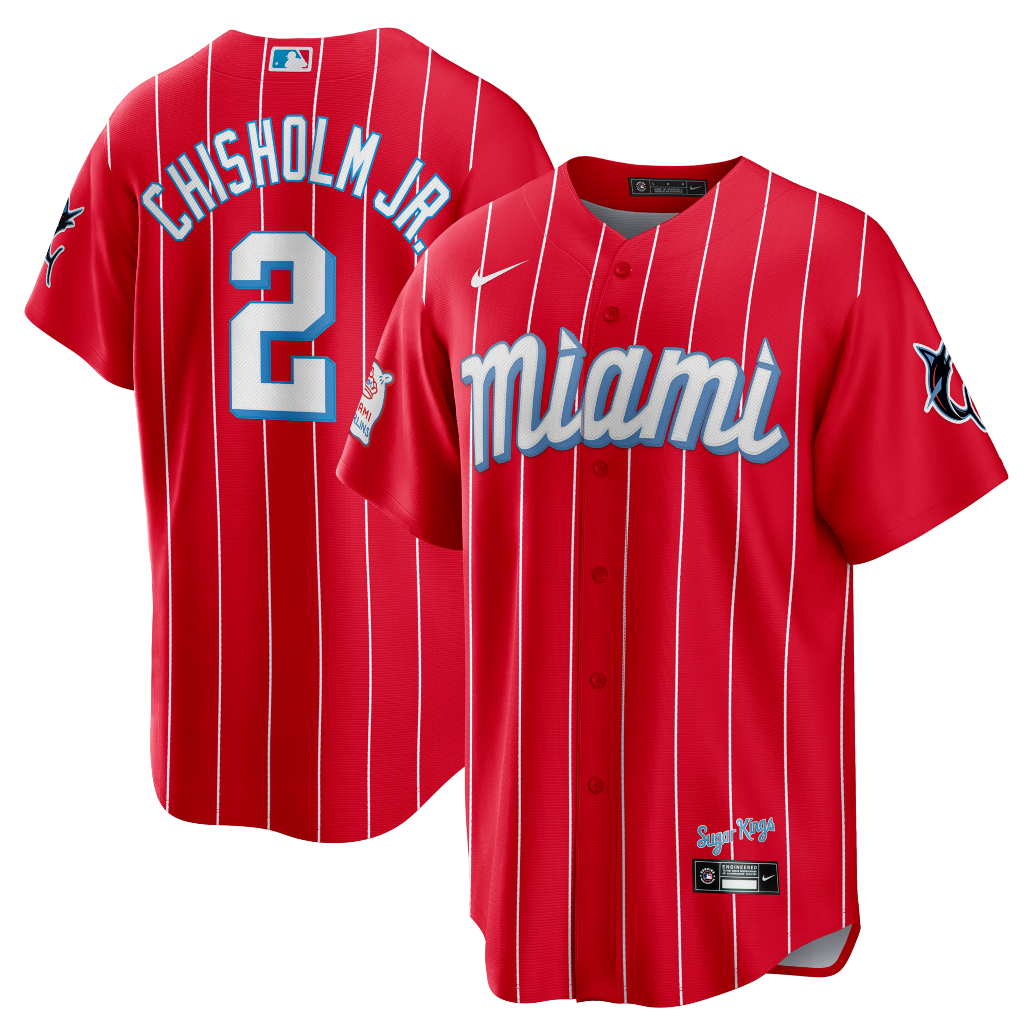 Miami Marlins Jazz Chisholm Jr. Nike Red City Connect Replica Jersey