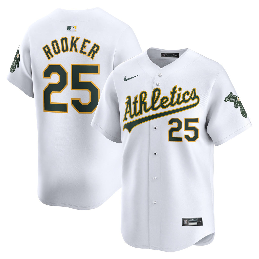 Athletics Brent Rooker Nike White Home Limited Player Jersey