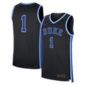 Nike #1 Black Duke Blue Devils Alternate Replica Jersey