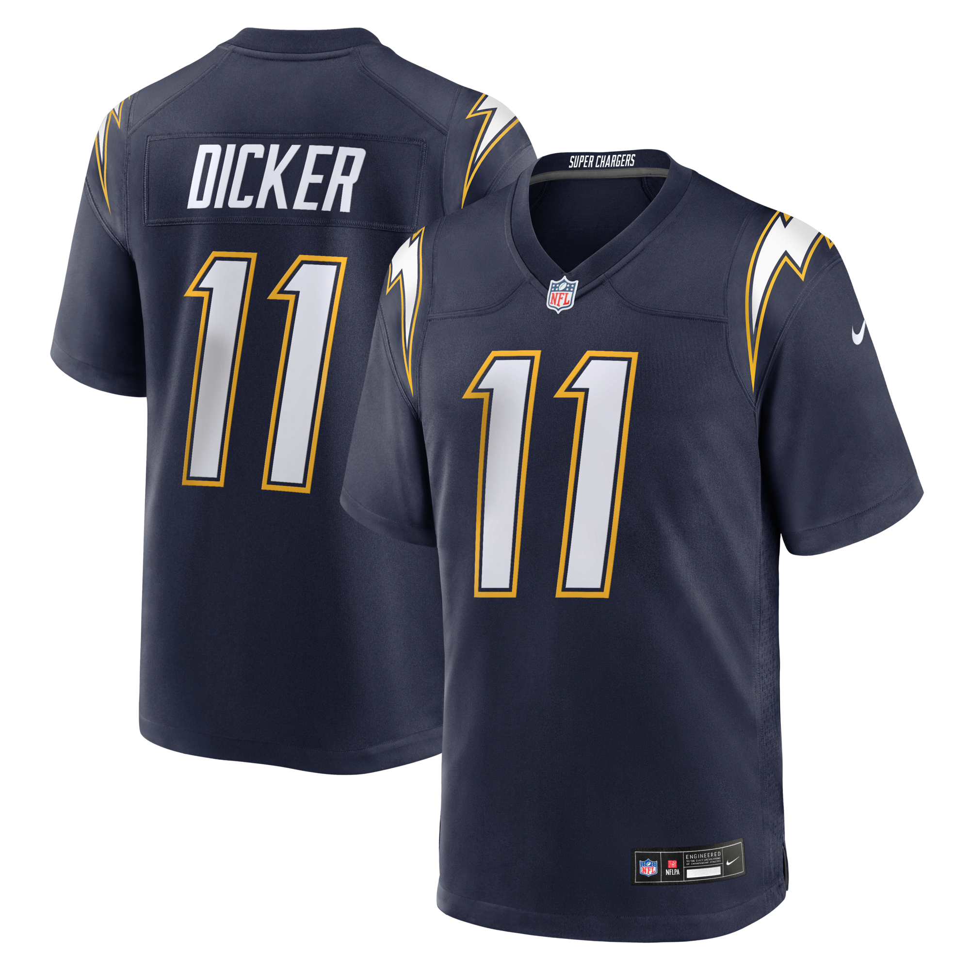 Los Angeles Chargers Cameron Dicker Nike Navy Alternate Game Jersey
