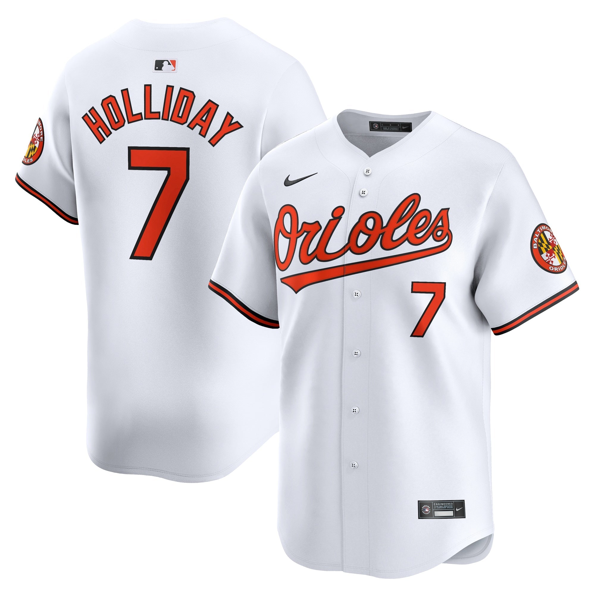 Baltimore Orioles Jackson Holliday Nike White Home Limited Player Jersey