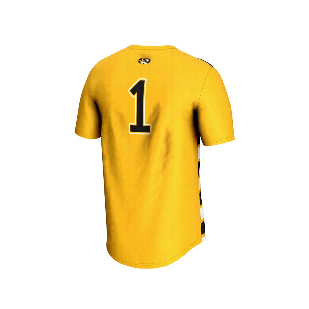 GameDay Greats #1 Gold Missouri Tigers Lightweight Soccer Fashion Jersey