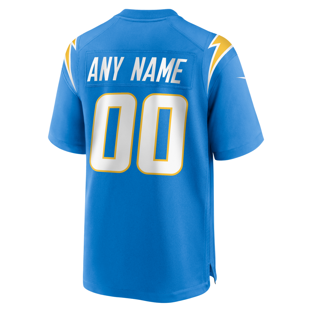 Los Angeles Chargers Nike Powder Blue Custom Game Jersey