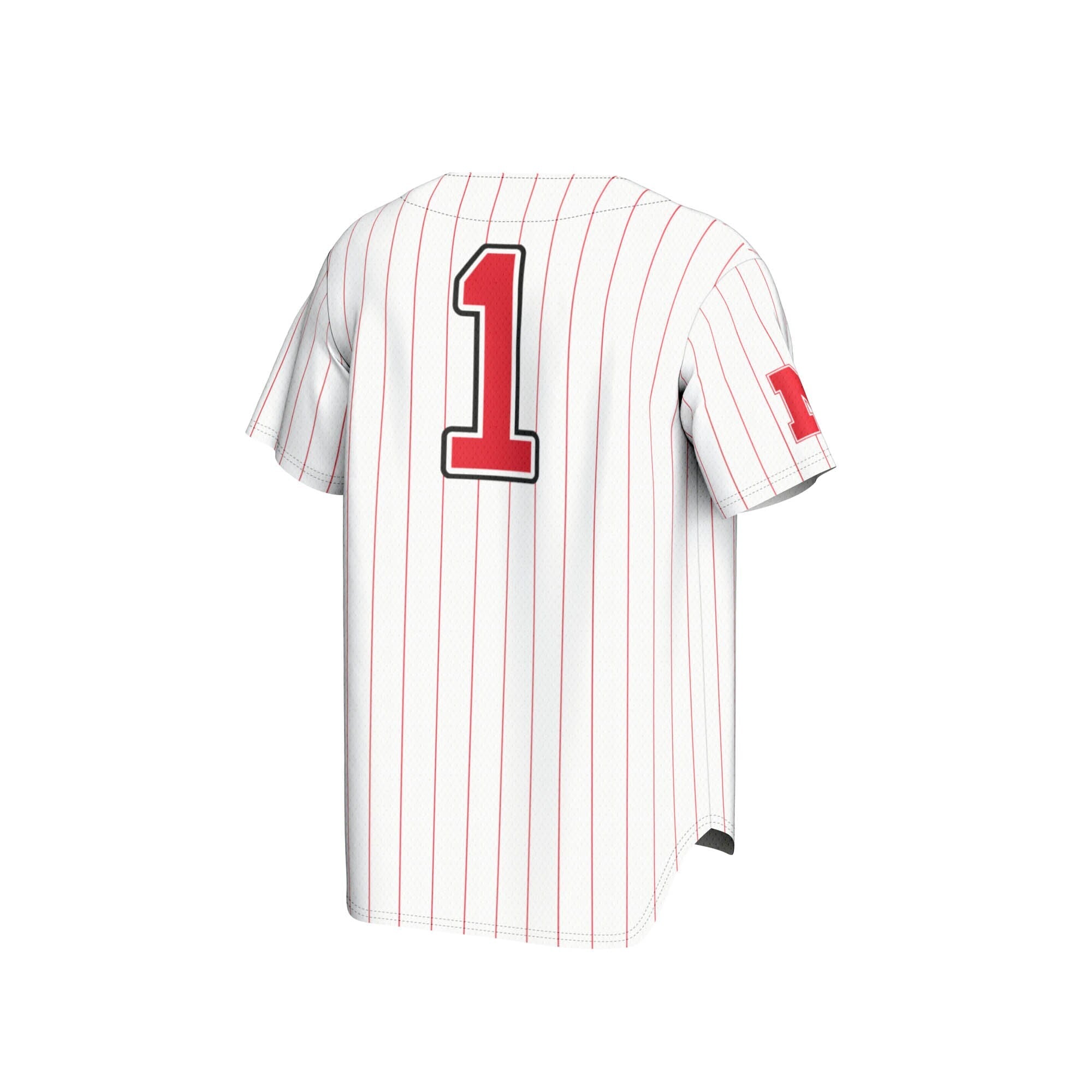 GameDay Greats #1 White Nebraska Huskers Lightweight Baseball Jersey