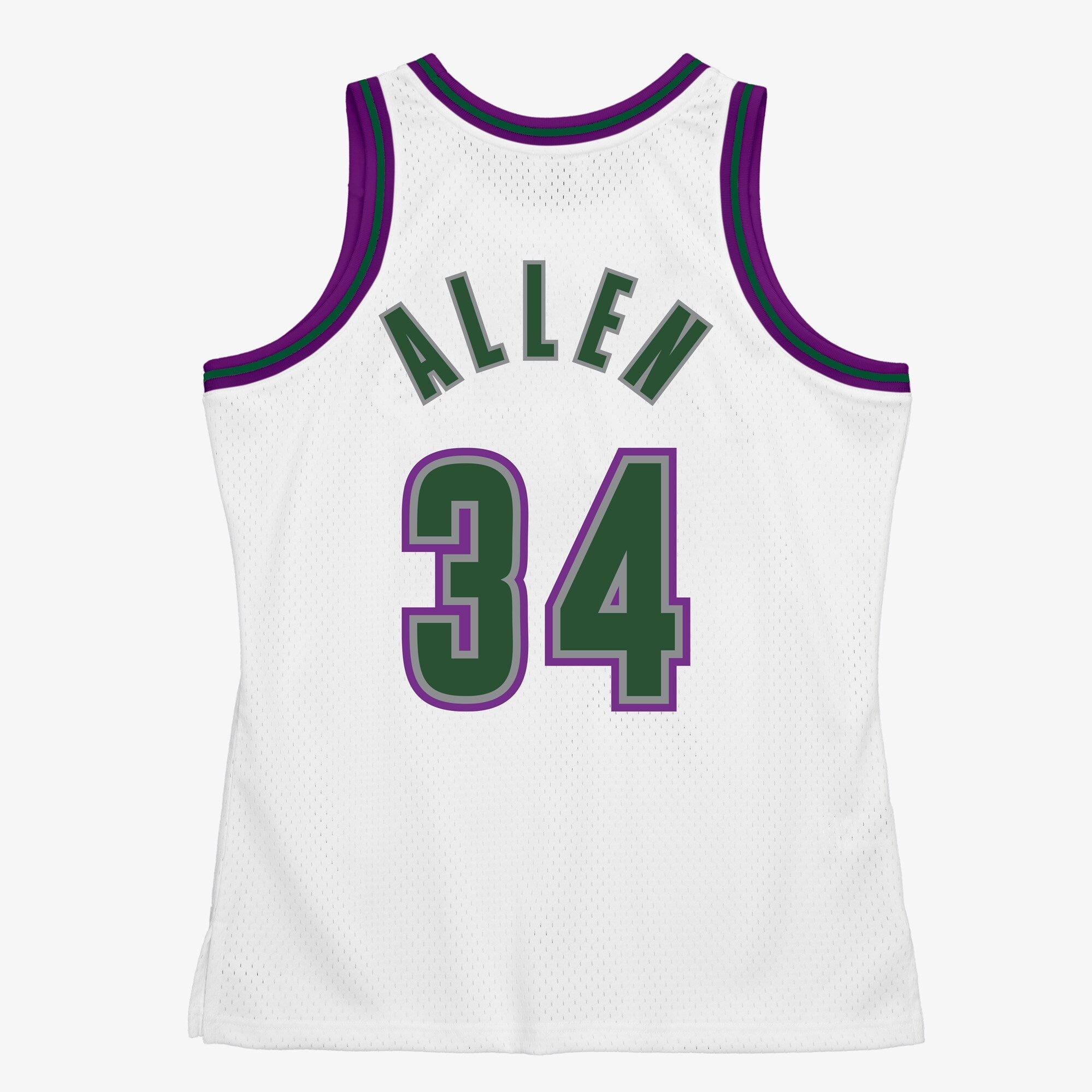 Milwaukee Bucks Mitchell & Ness Ray Allen 1996 Swingman Authentic Jersey - White