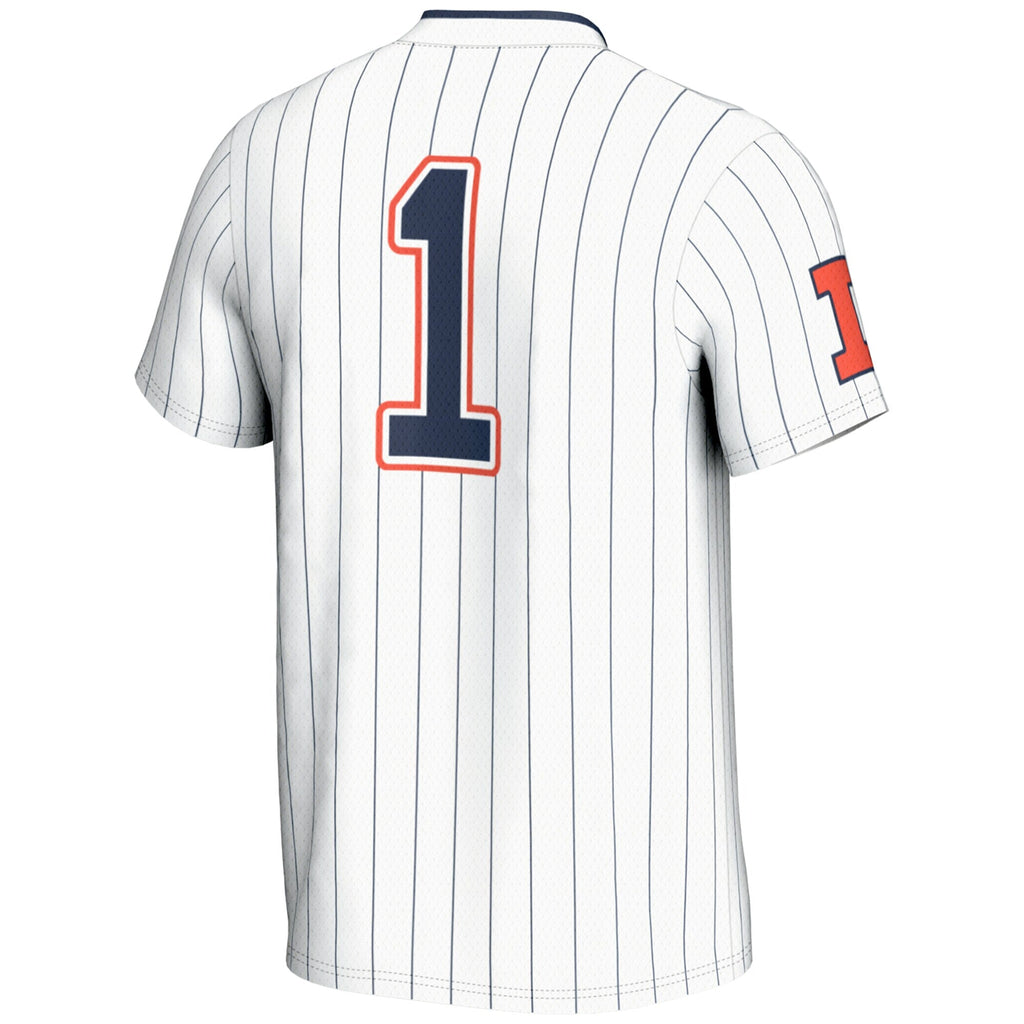 GameDay Greats #1 White Illinois Fighting Illini Lightweight Softball Jersey