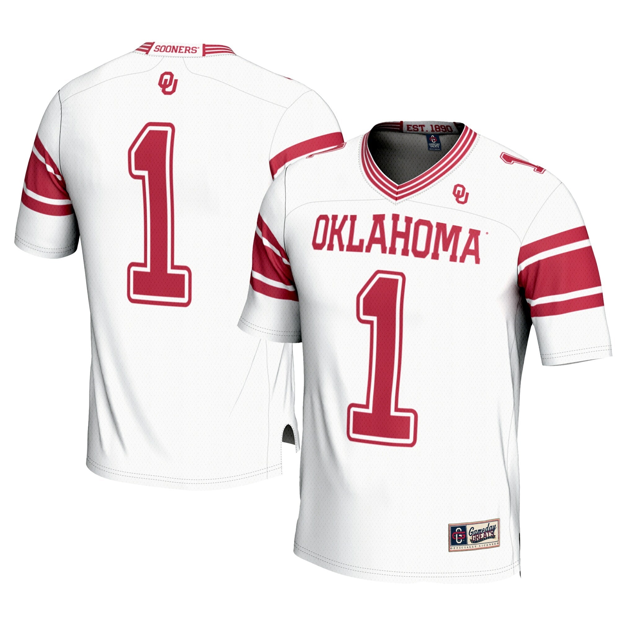 GameDay Greats #1 White Oklahoma Sooners Football Jersey
