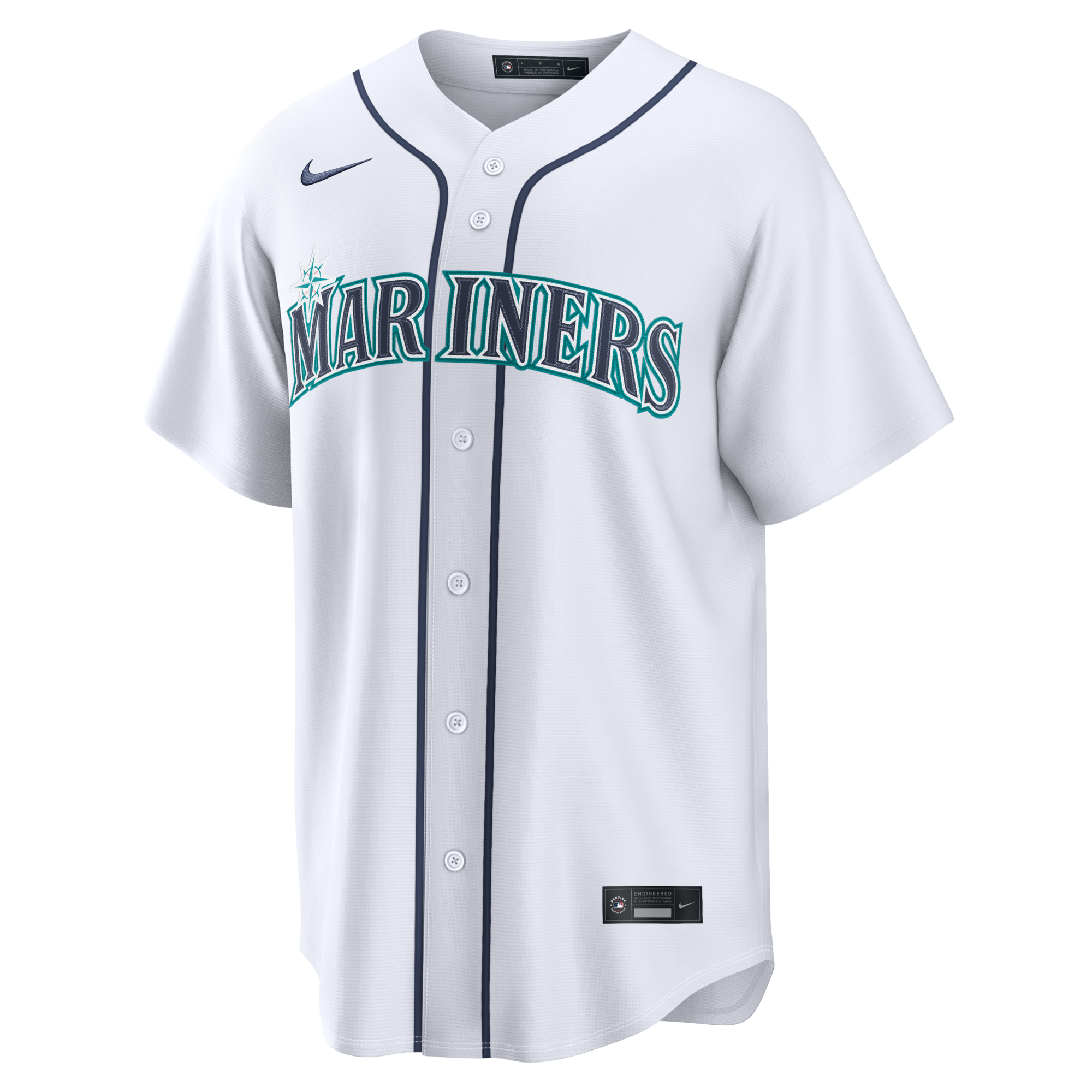 Seattle Mariners Cal Raleigh Nike White Home Replica Jersey