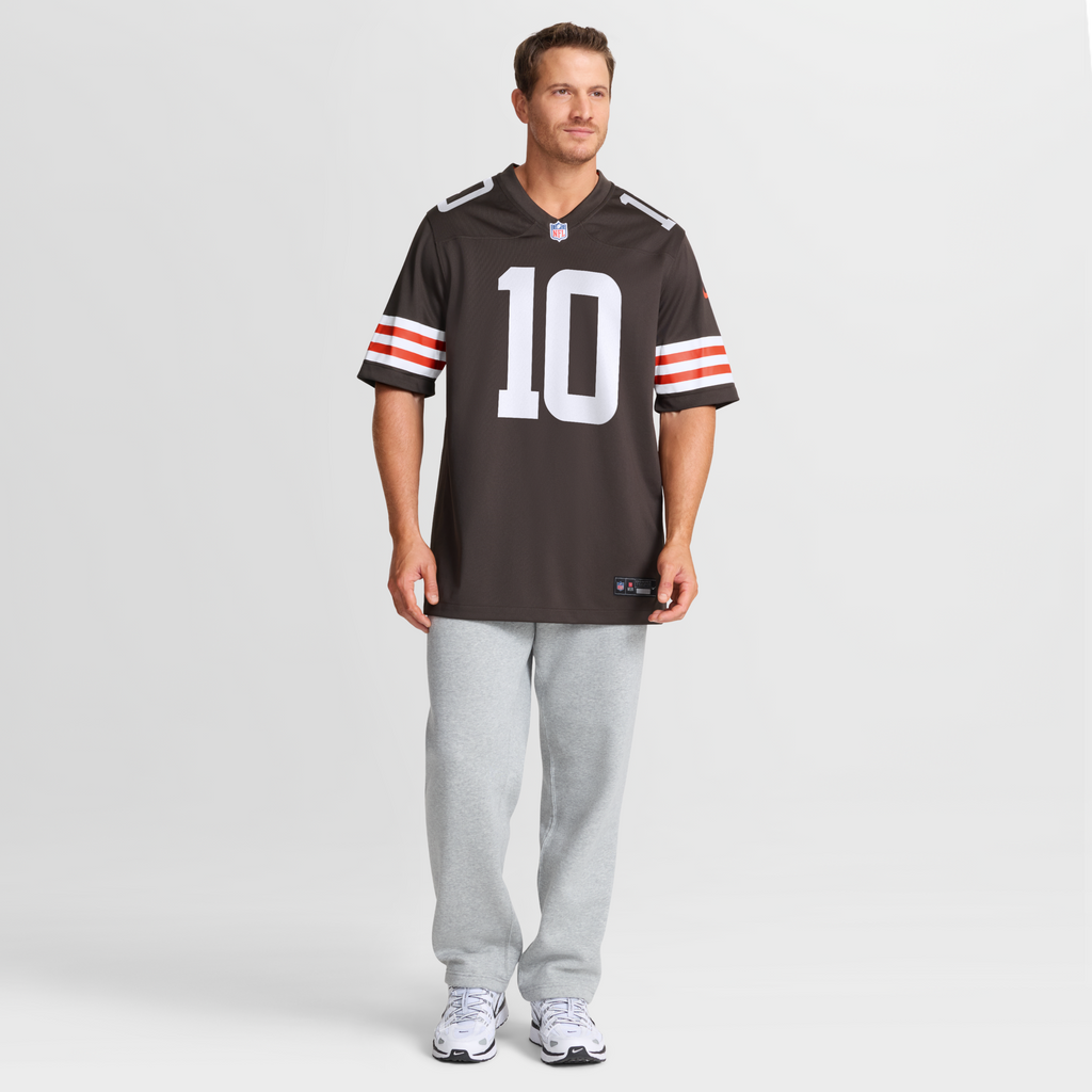 Cleveland Browns Quinshon Judkins Nike Brown 2025 NFL Draft Game Jersey