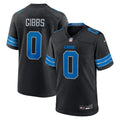 Detroit Lions Jahmyr Gibbs Nike Black 2nd Alternate Game Player Jersey