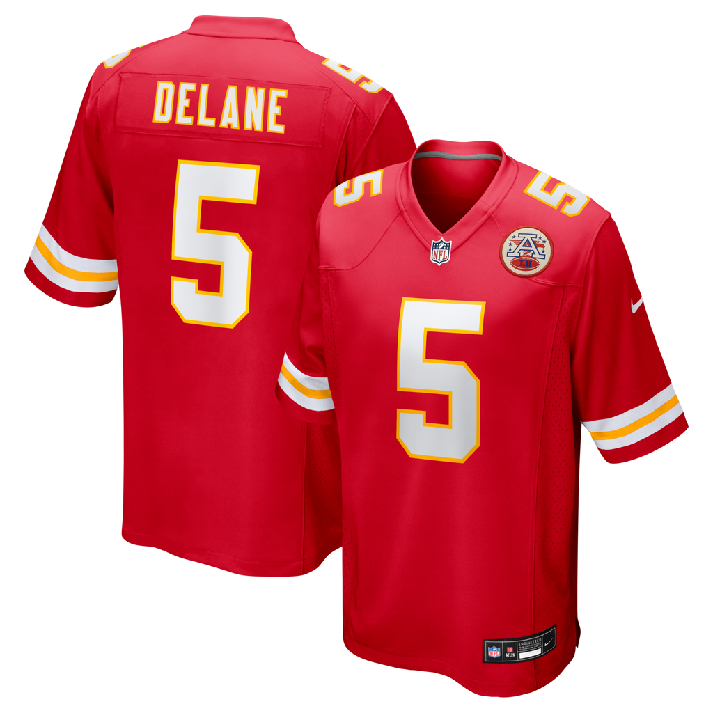 Kansas City Chiefs Nike Red 2026 NFL Draft First Round Pick No. 6 Team Game Jersey