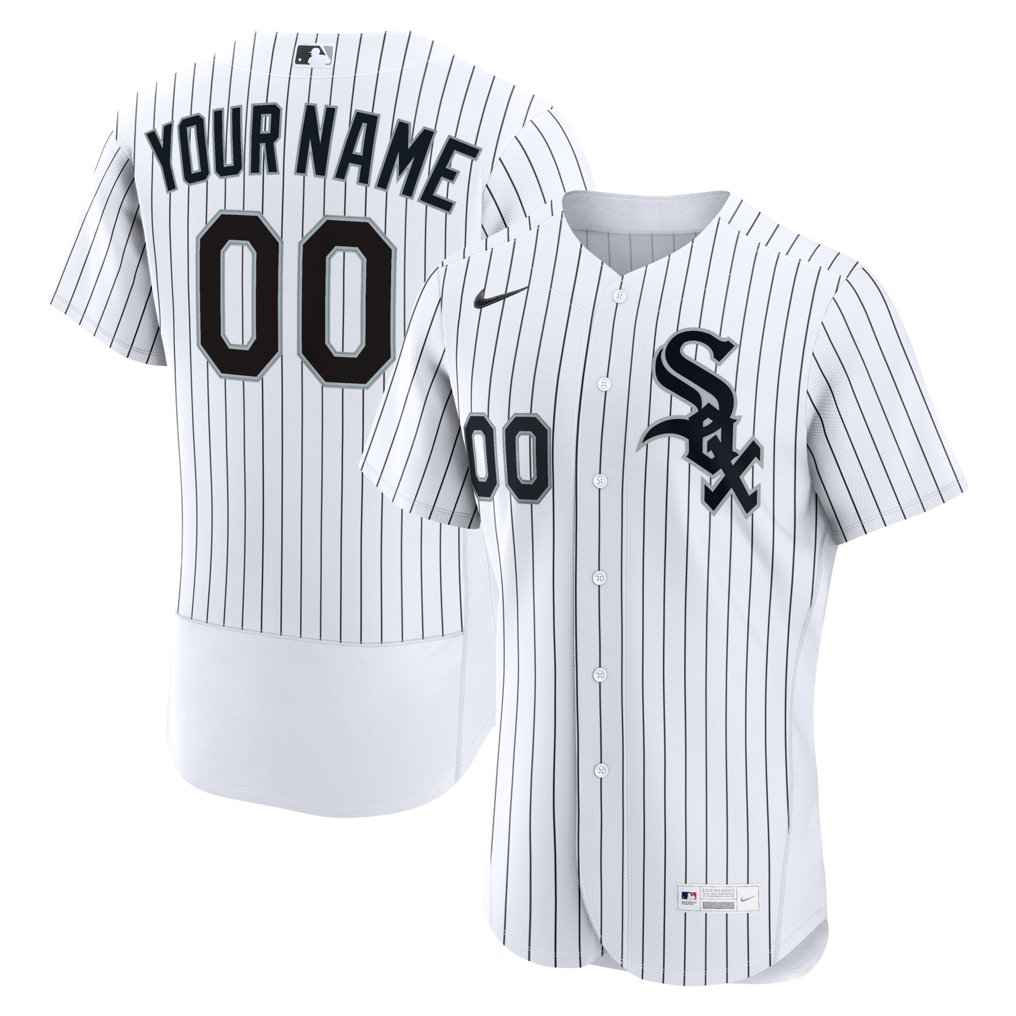 Chicago White Sox Nike White Home Authentic Custom Jersey