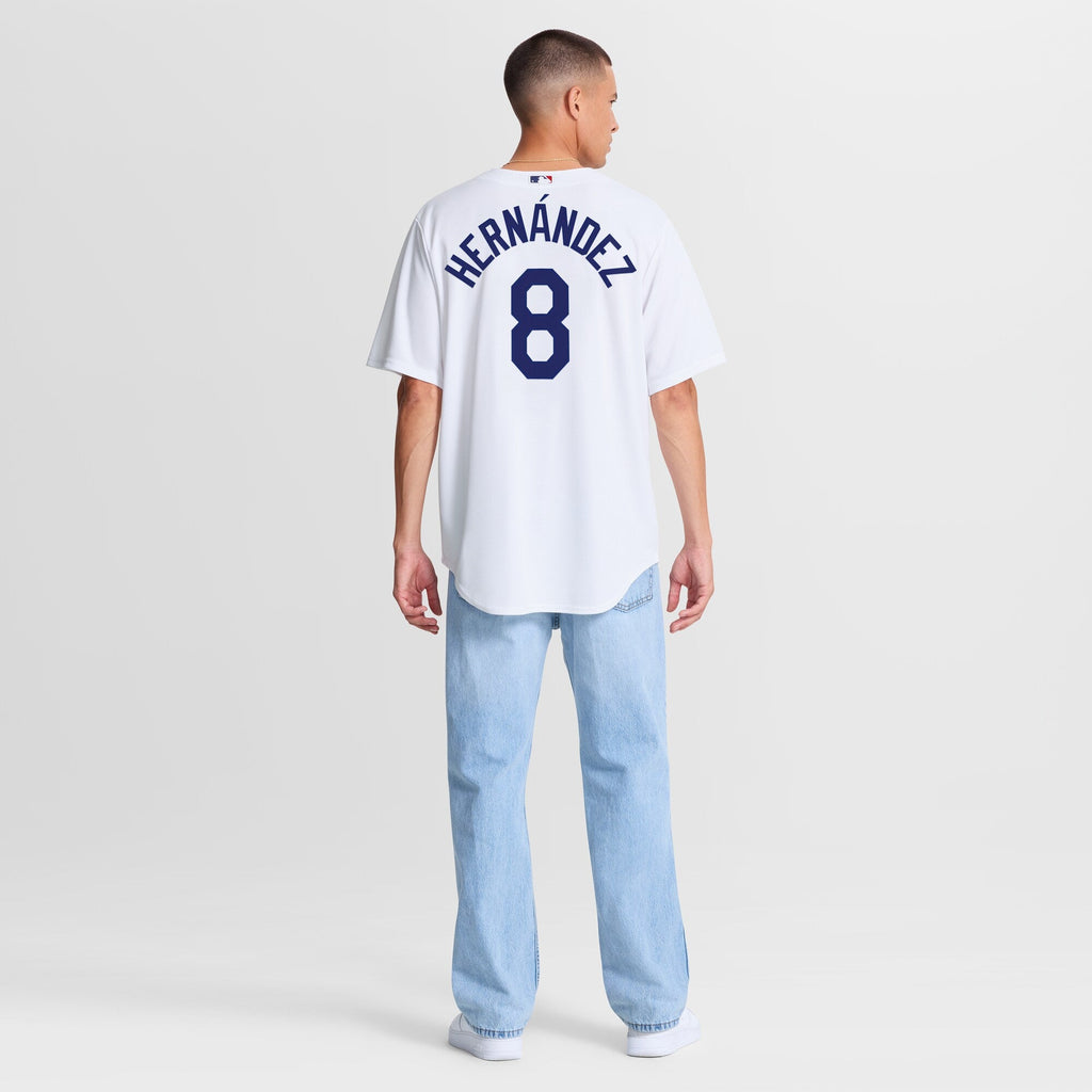 Los Angeles Dodgers Enrique Hernández Nike White Home Replica Jersey