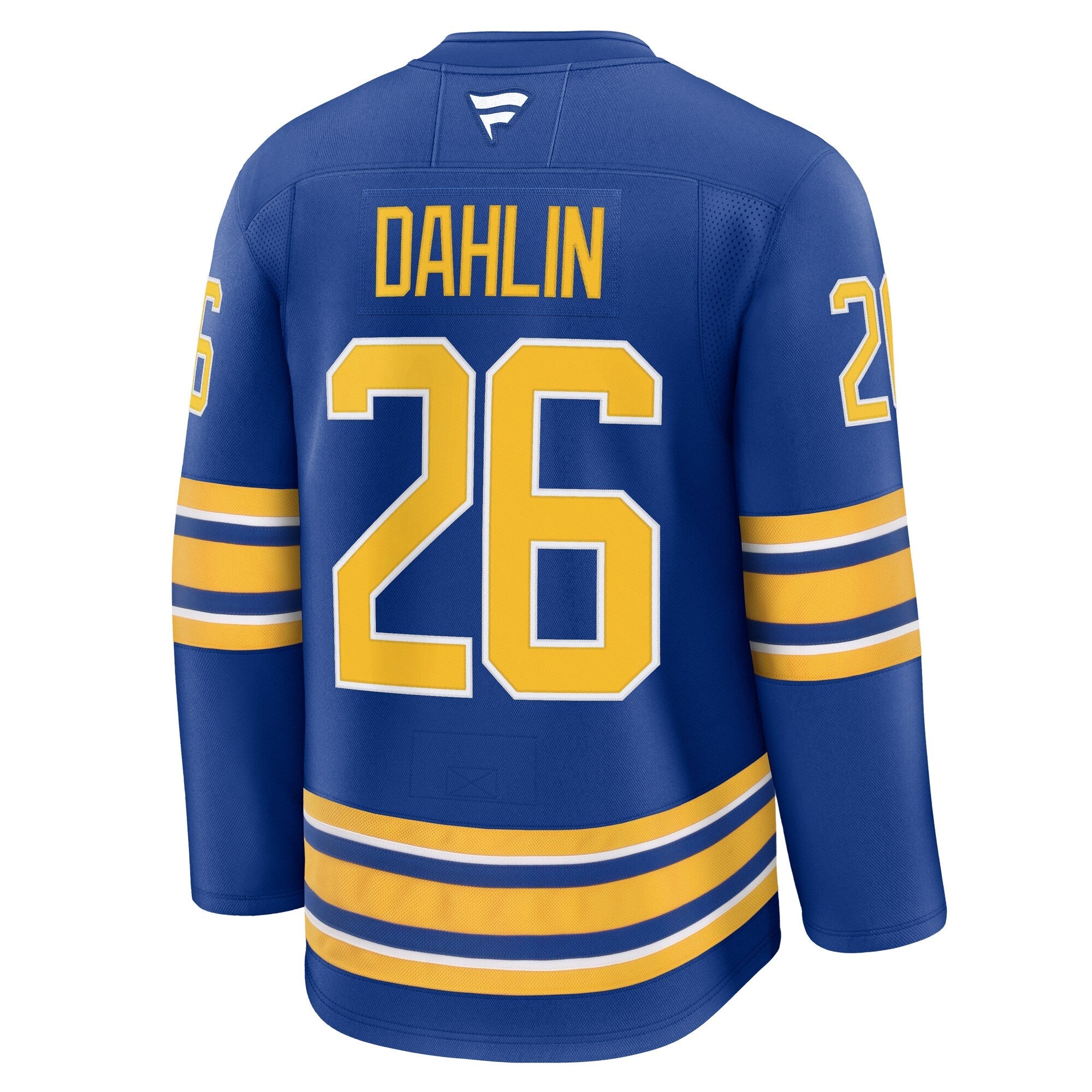 Buffalo Sabres Rasmus Dahlin Fanatics Royal Premium Jersey with Captain's Patch