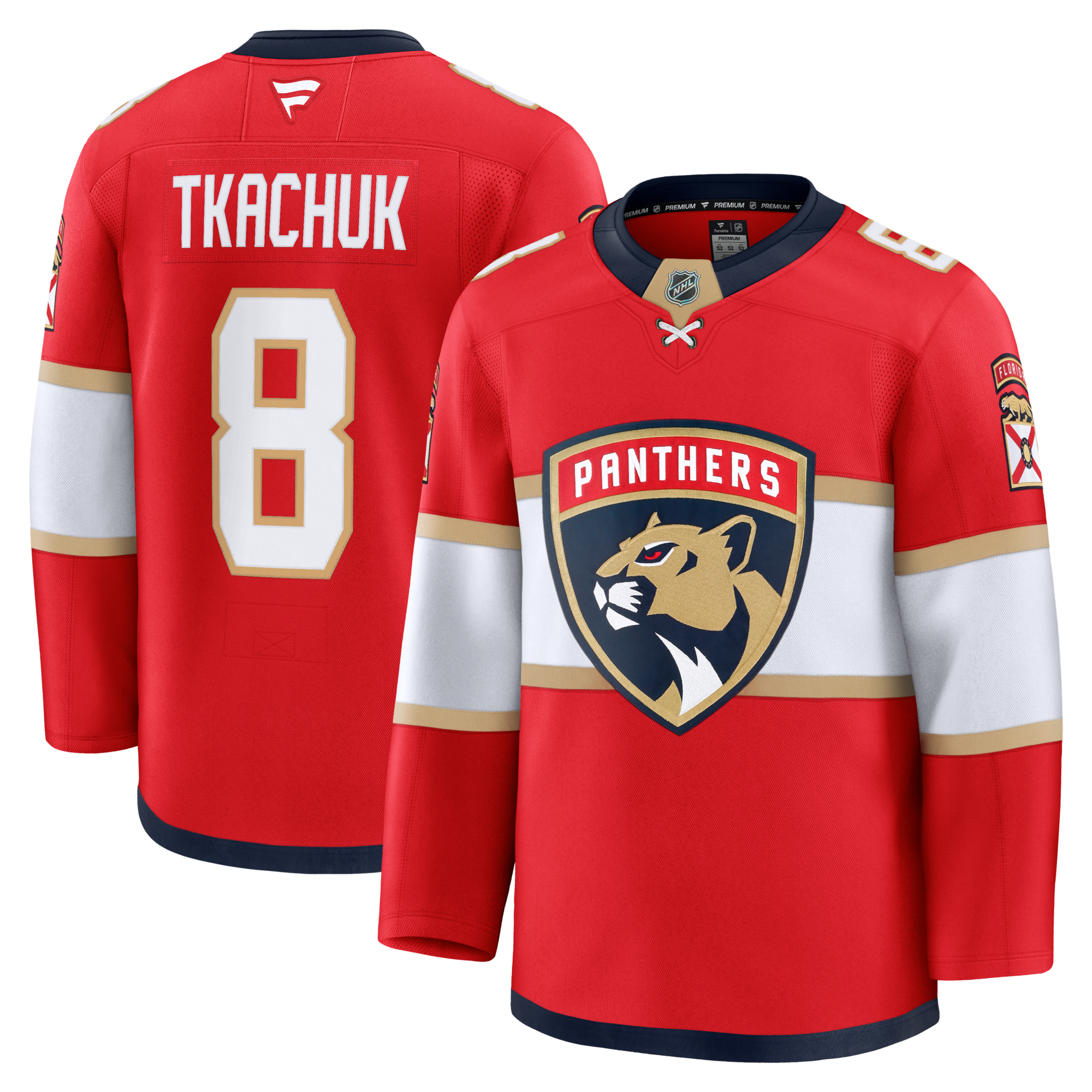 Florida Panthers Brady Tkachuk Fanatics Red Home Premium Jersey