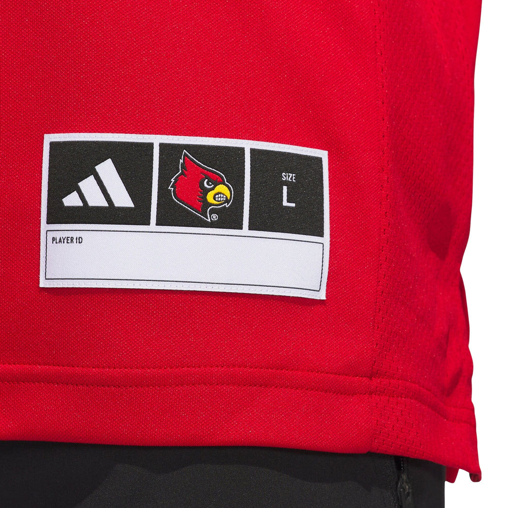 adidas #24 Red Louisville Cardinals Alternate Premier Strategy Jersey