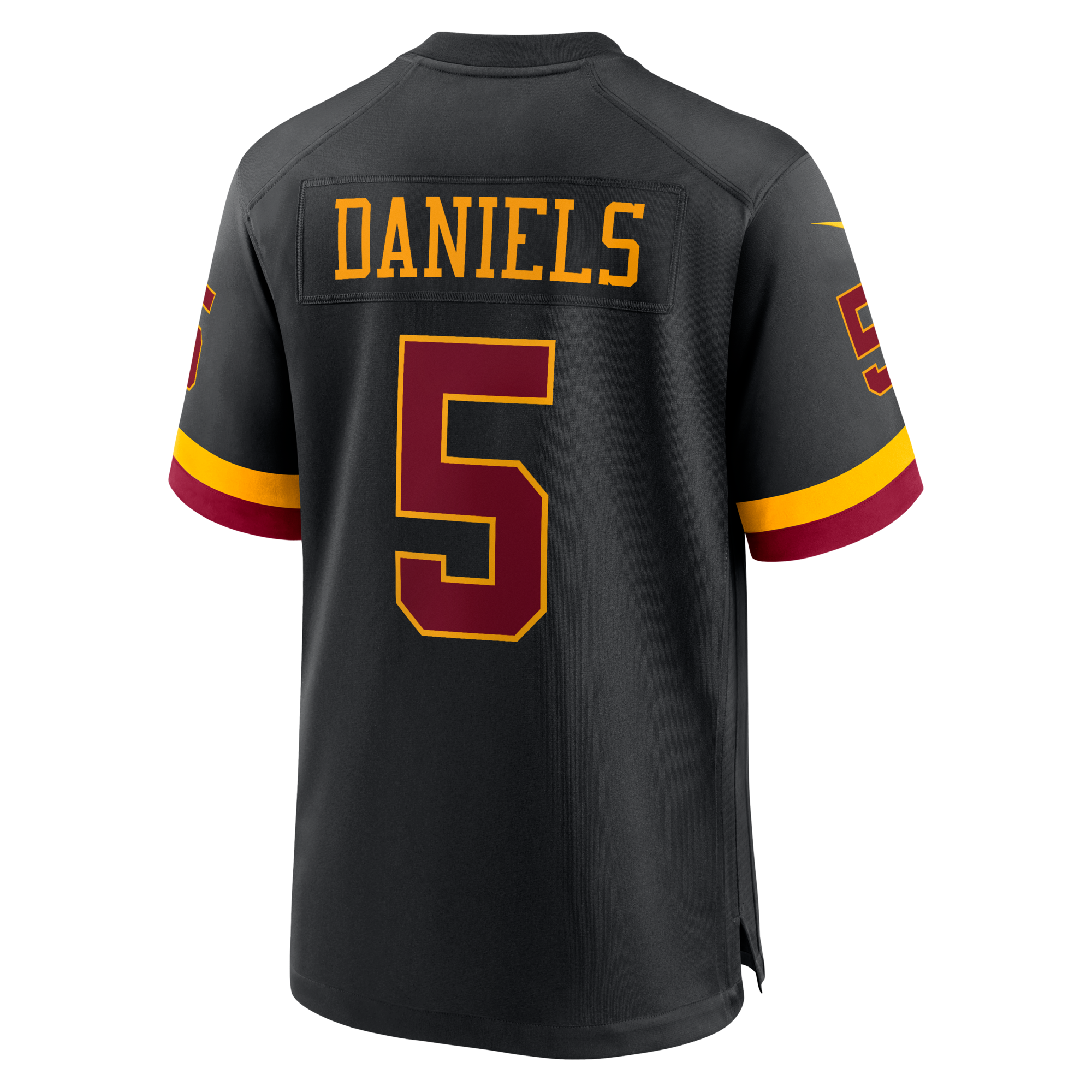 Hail Raiser Washington Commanders Jayden Daniels Nike Black Alternate Game Jersey
