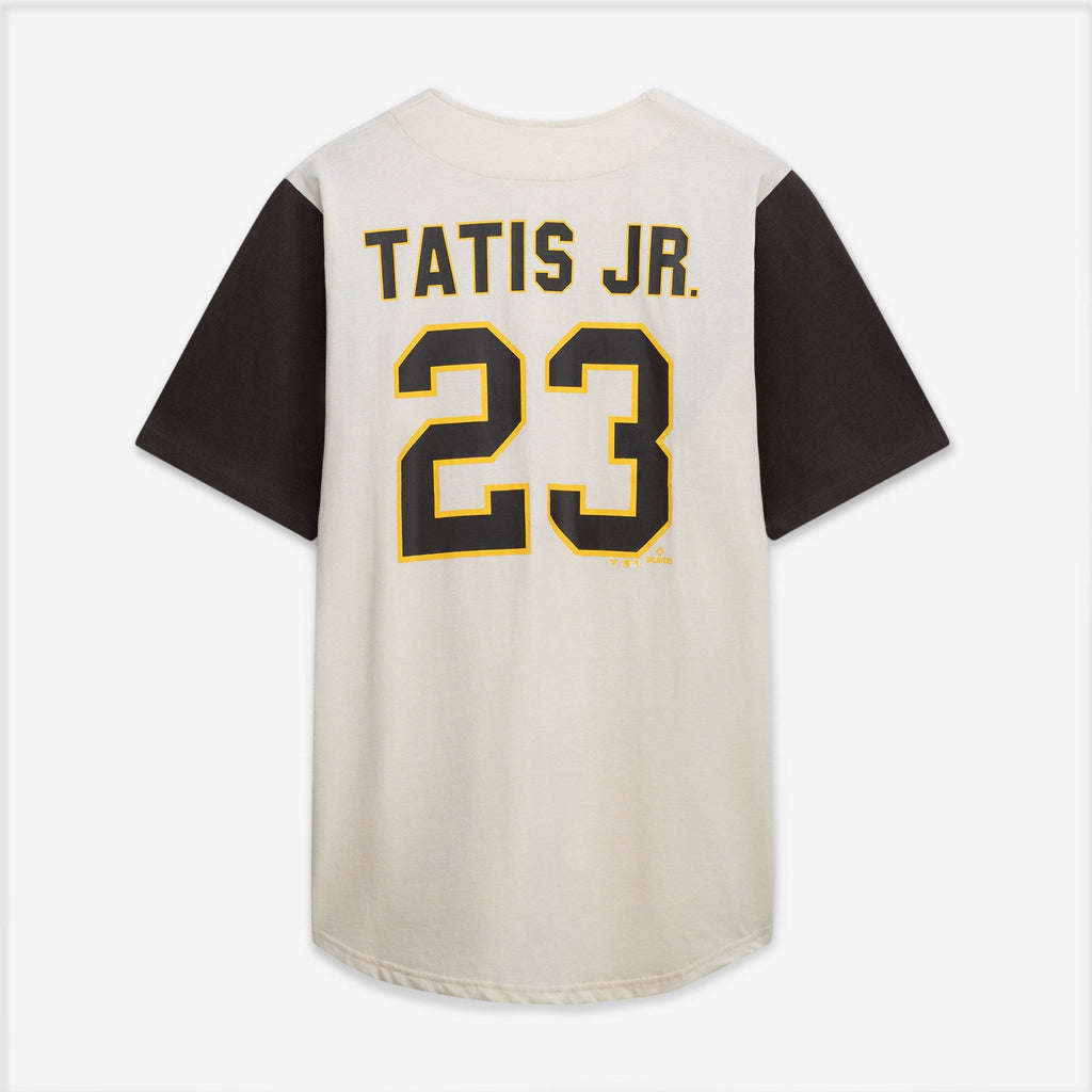 San Diego Padres Profile Cream/Brown Big & Tall Two-Color Fashion Jersey