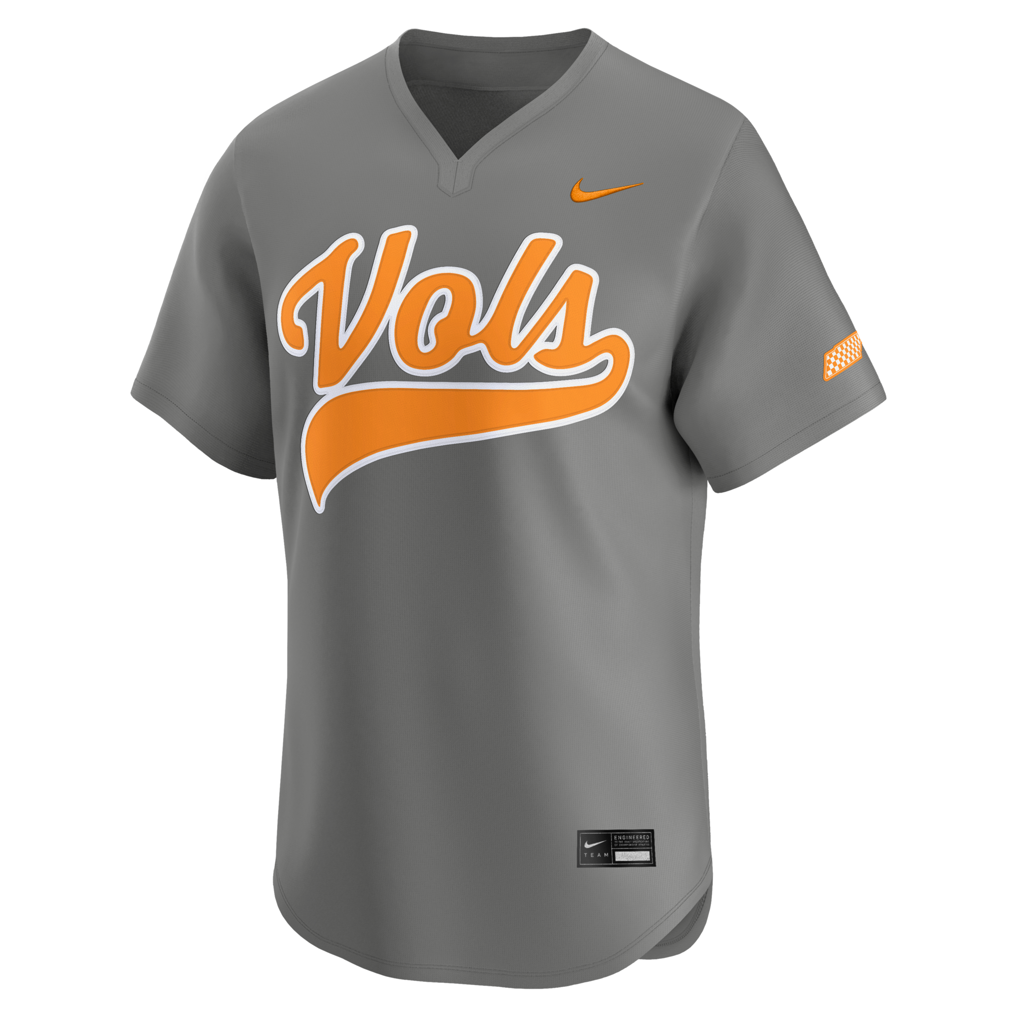 Nike Gray Tennessee Volunteers Alternate Limited Baseball Jersey