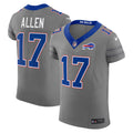 Buffalo Bills Josh Allen Nike Gray Nickel City Vapor F.U.S.E. Elite Jersey
