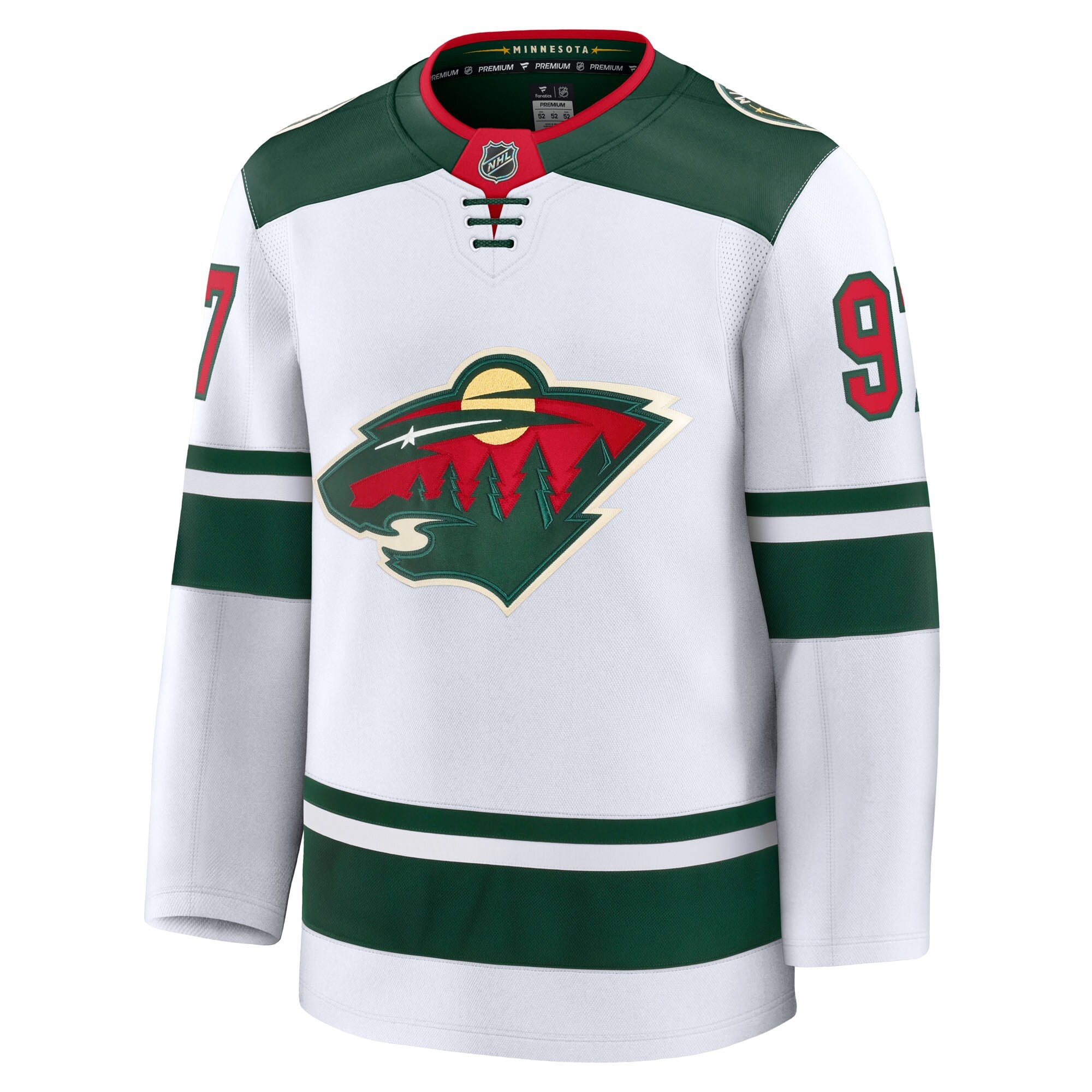 Minnesota Wild Kirill Kaprizov Fanatics White Away Premium Jersey