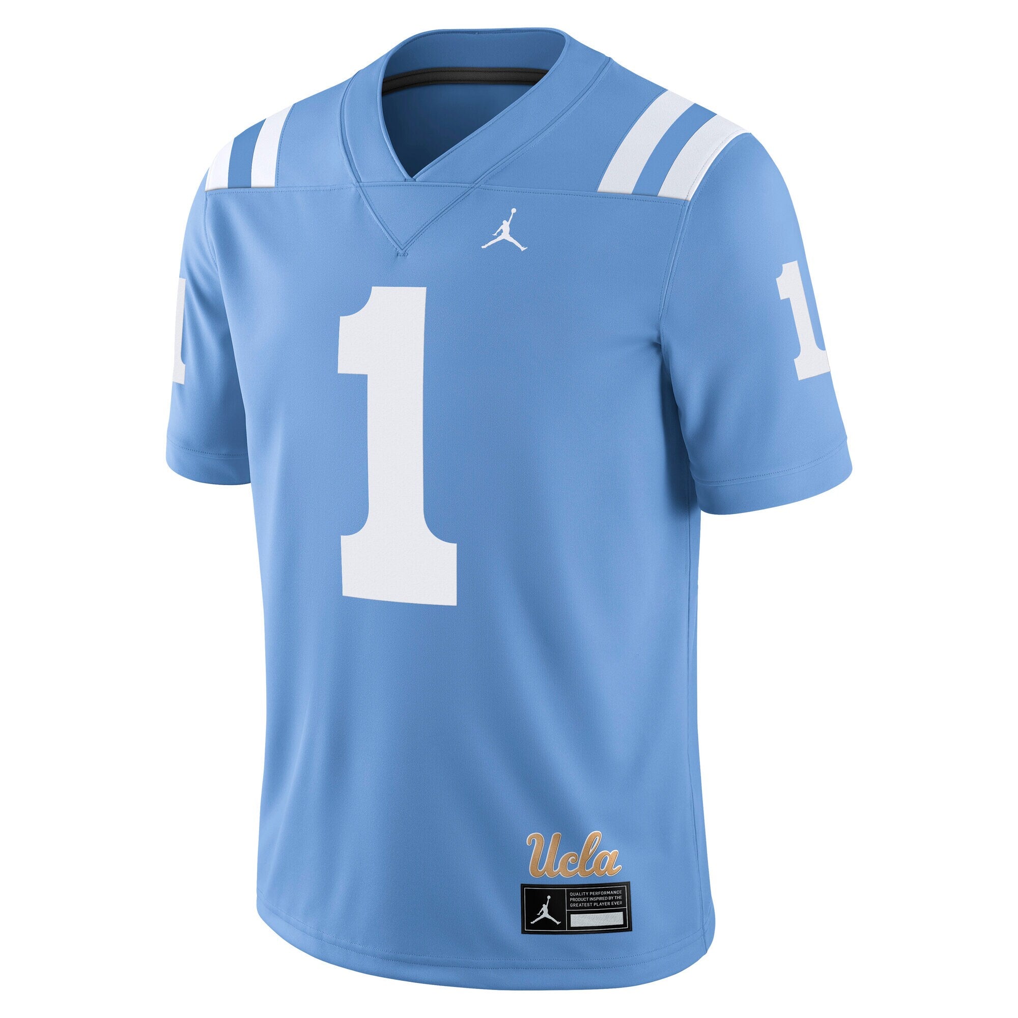 Jordan Brand #1 Light Blue UCLA Bruins Alternate Game Jersey