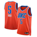 Oklahoma City Thunder Jordan Statement Edition Swingman Jersey - Orange - Luguentz Dort
