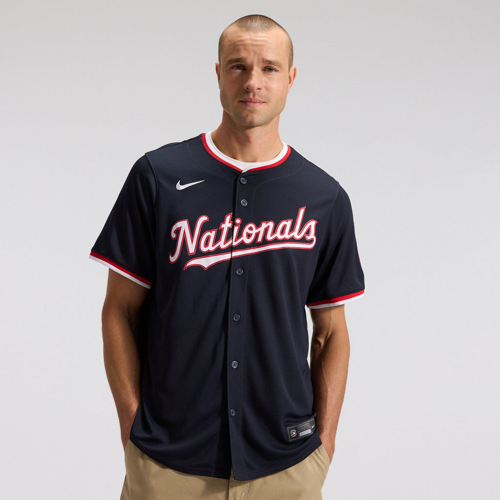 Washington Nationals James Wood Nike Navy Alternate Limited Player Jersey
