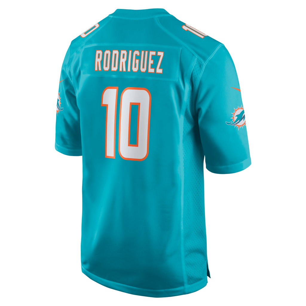 Miami Dolphins Jacob Rodriguez Nike Aqua Game Jersey