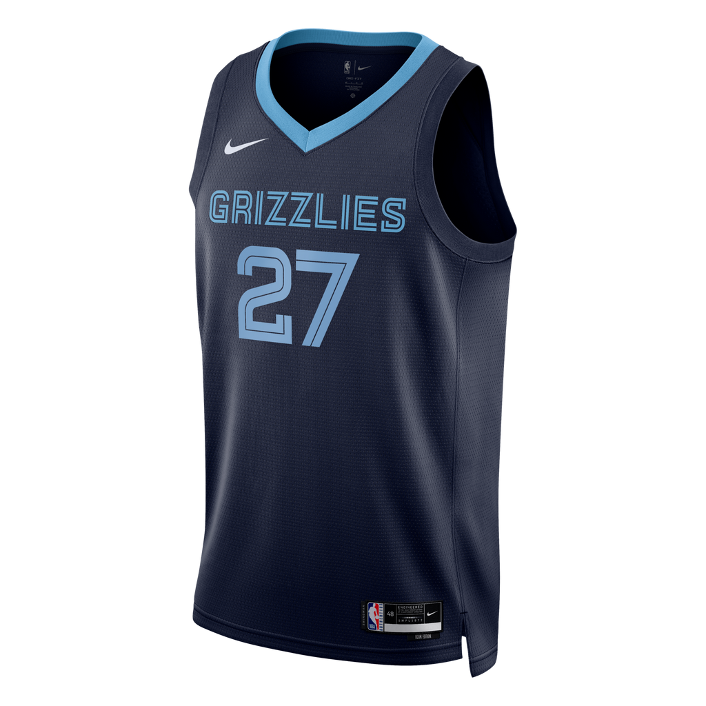 Memphis Grizzlies Nike Icon Swingman Jersey - Black - Cameron Boozer