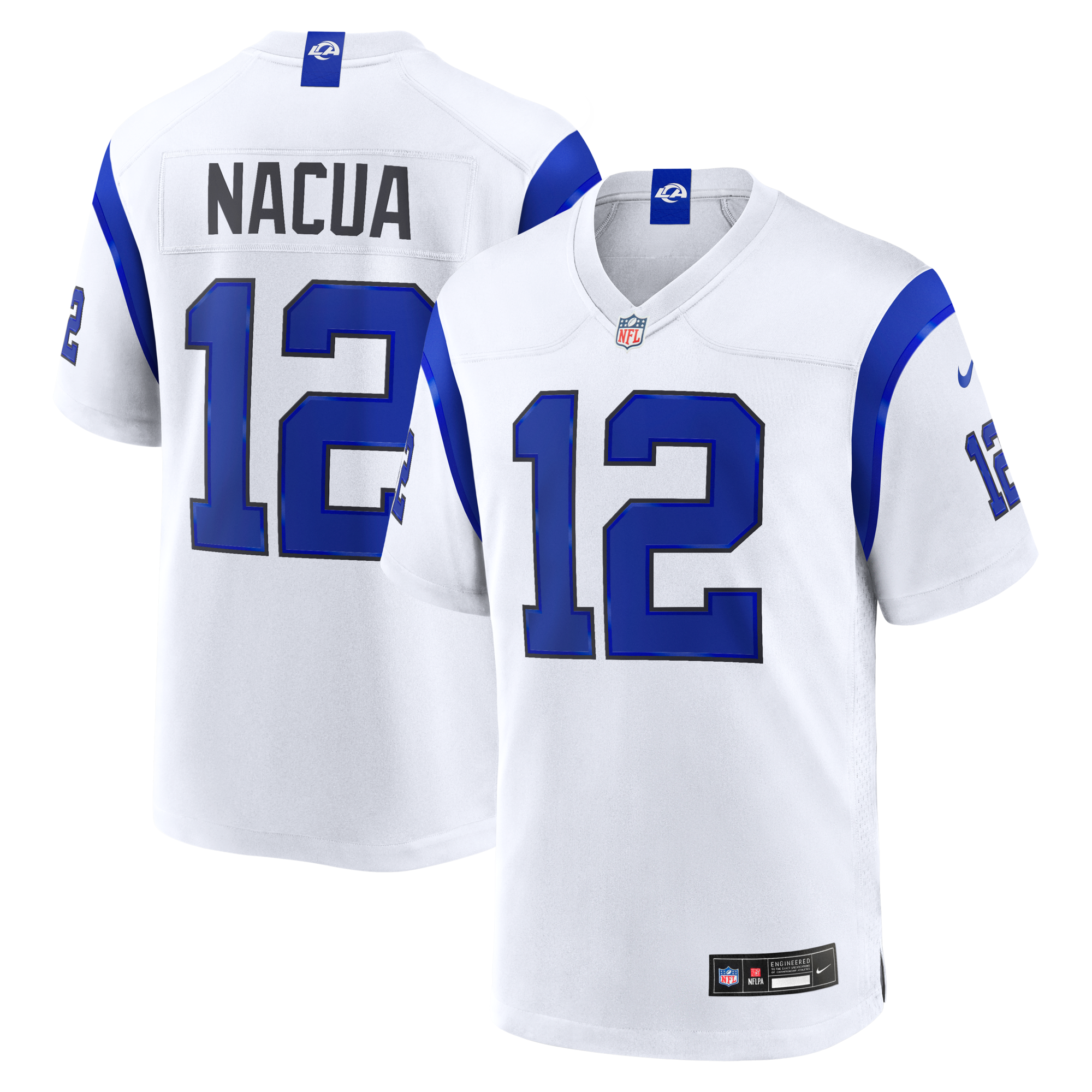 Los Angeles Rams Puka Nacua Nike Fearsome White Game Jersey