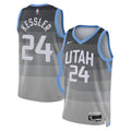 Utah Jazz Nike 2025/26 City Edition Swingman Jersey - Gray - Walker Kessler