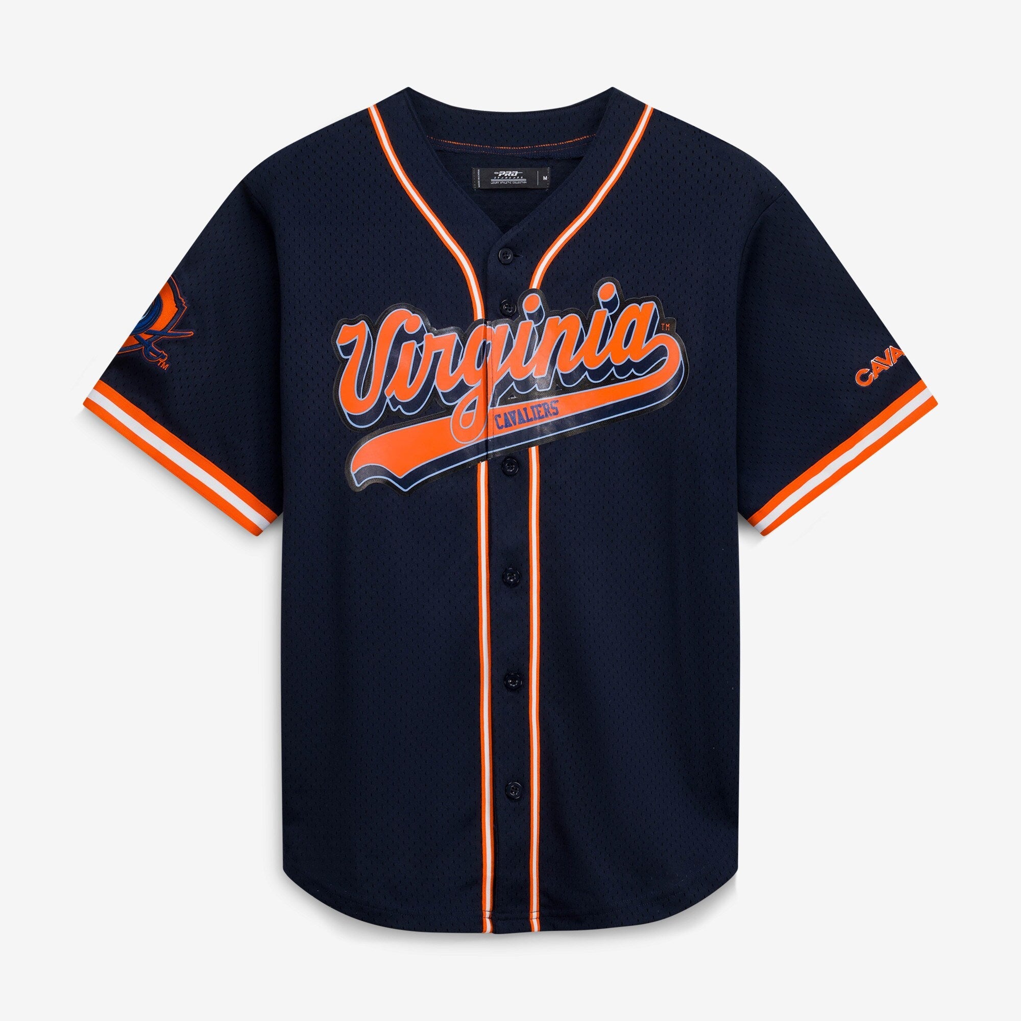 Pro Standard Navy Virginia Cavaliers Mesh Full-Button Replica Baseball Jersey