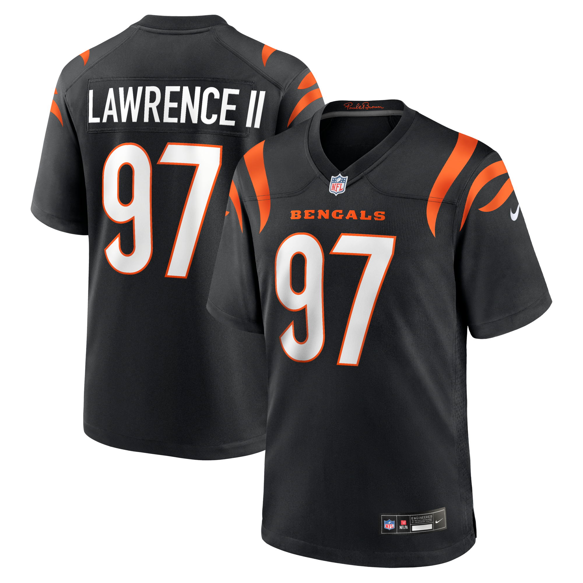 Cincinnati Bengals Dexter Lawrence II Nike Black Game Jersey
