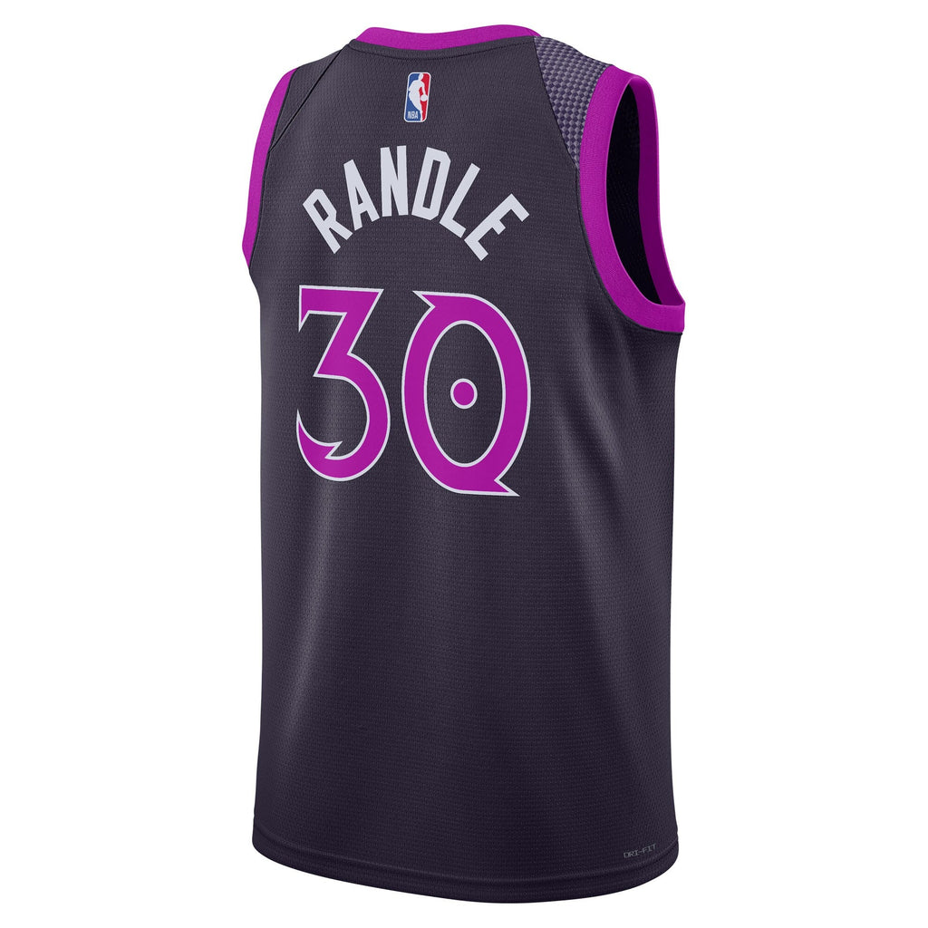 Minnesota Timberwolves Nike 2025/26 City Edition Swingman Jersey - Black - Julius Randle