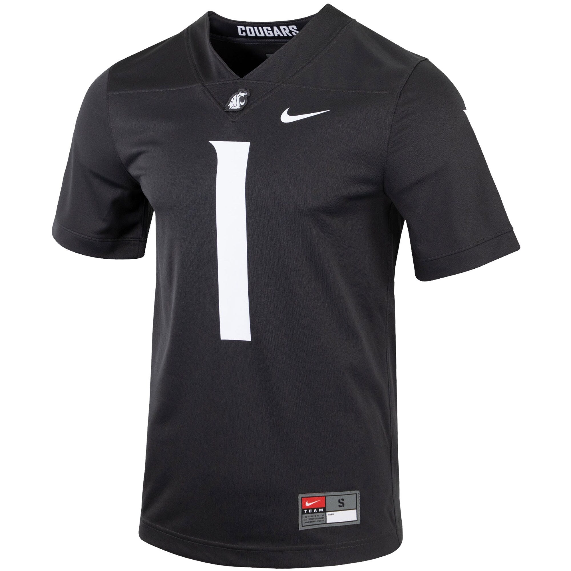 Nike #1 Charcoal Washington State Cougars Untouchable Football Jersey