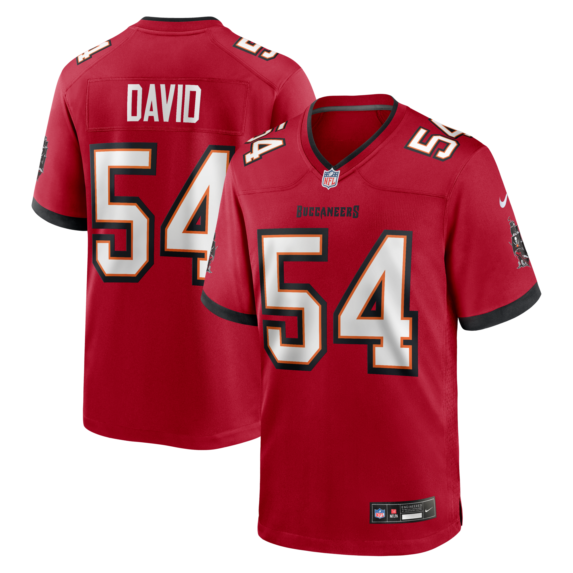 Tampa Bay Buccaneers Lavonte David Nike Red Game Jersey