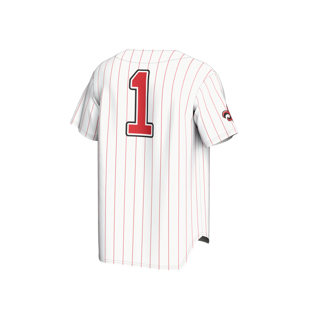 GameDay Greats White #1 Louisiana Ragin' Cajuns Lightweight Baseball Fashion Jersey