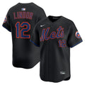 New York Mets Francisco Lindor Nike Black Alternate Limited Jersey