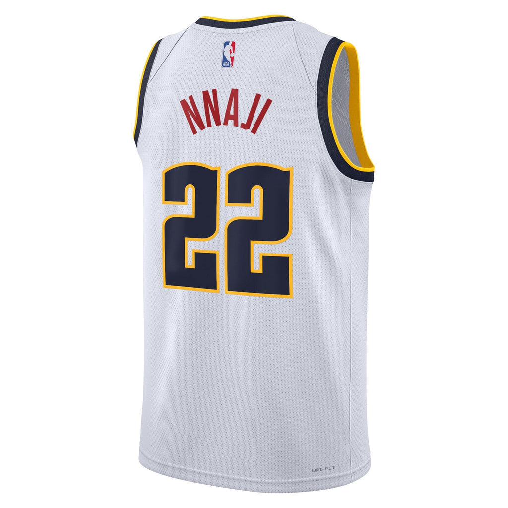 Denver Nuggets Nike Association Edition Swingman Jersey - White - Zeke Nnaji