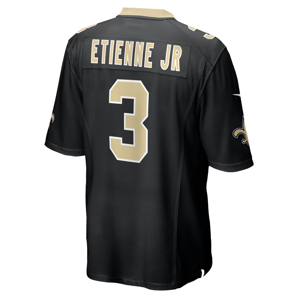 New Orleans Saints Travis Etienne Jr Nike Black Game Jersey