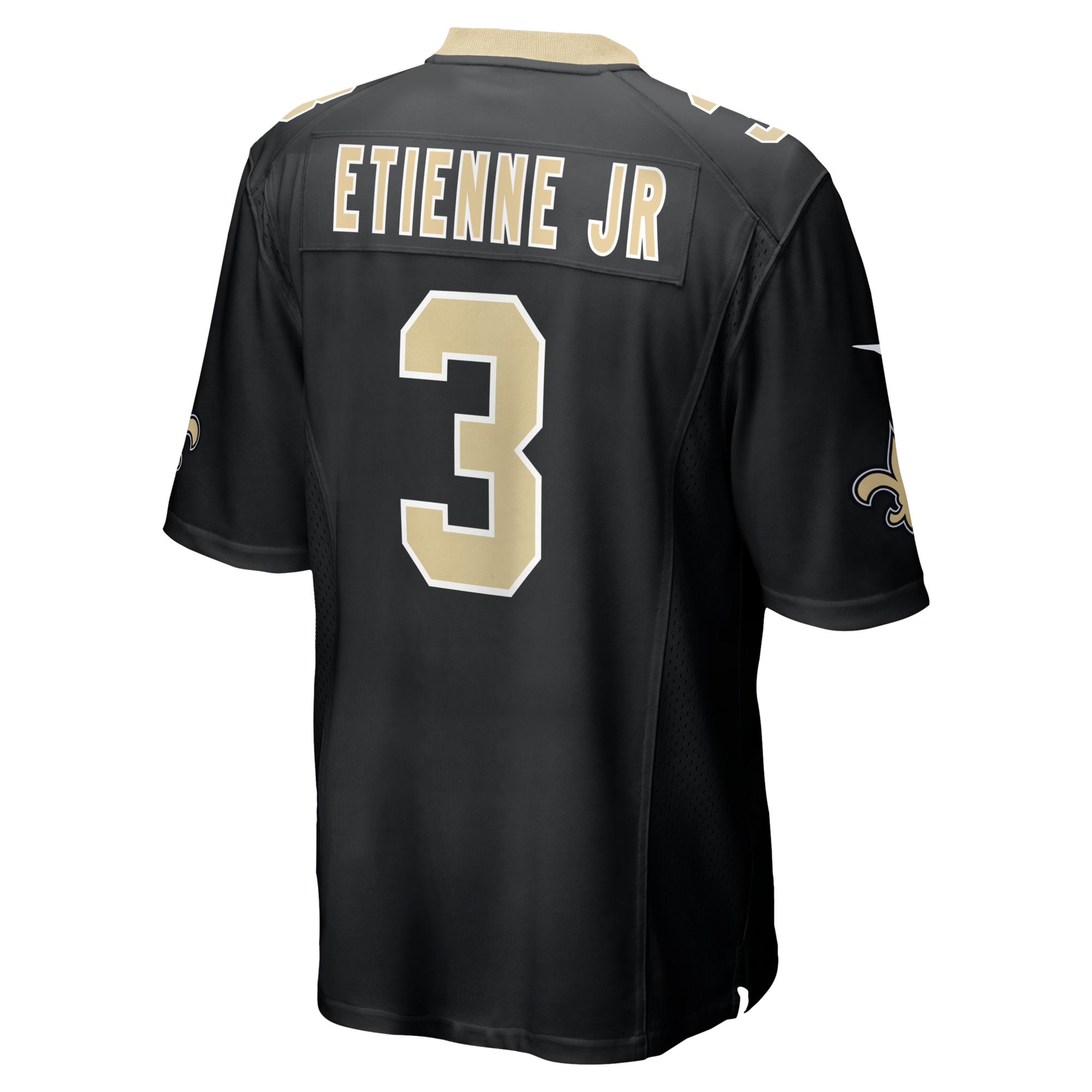 New Orleans Saints Travis Etienne Jr Nike Black Game Jersey